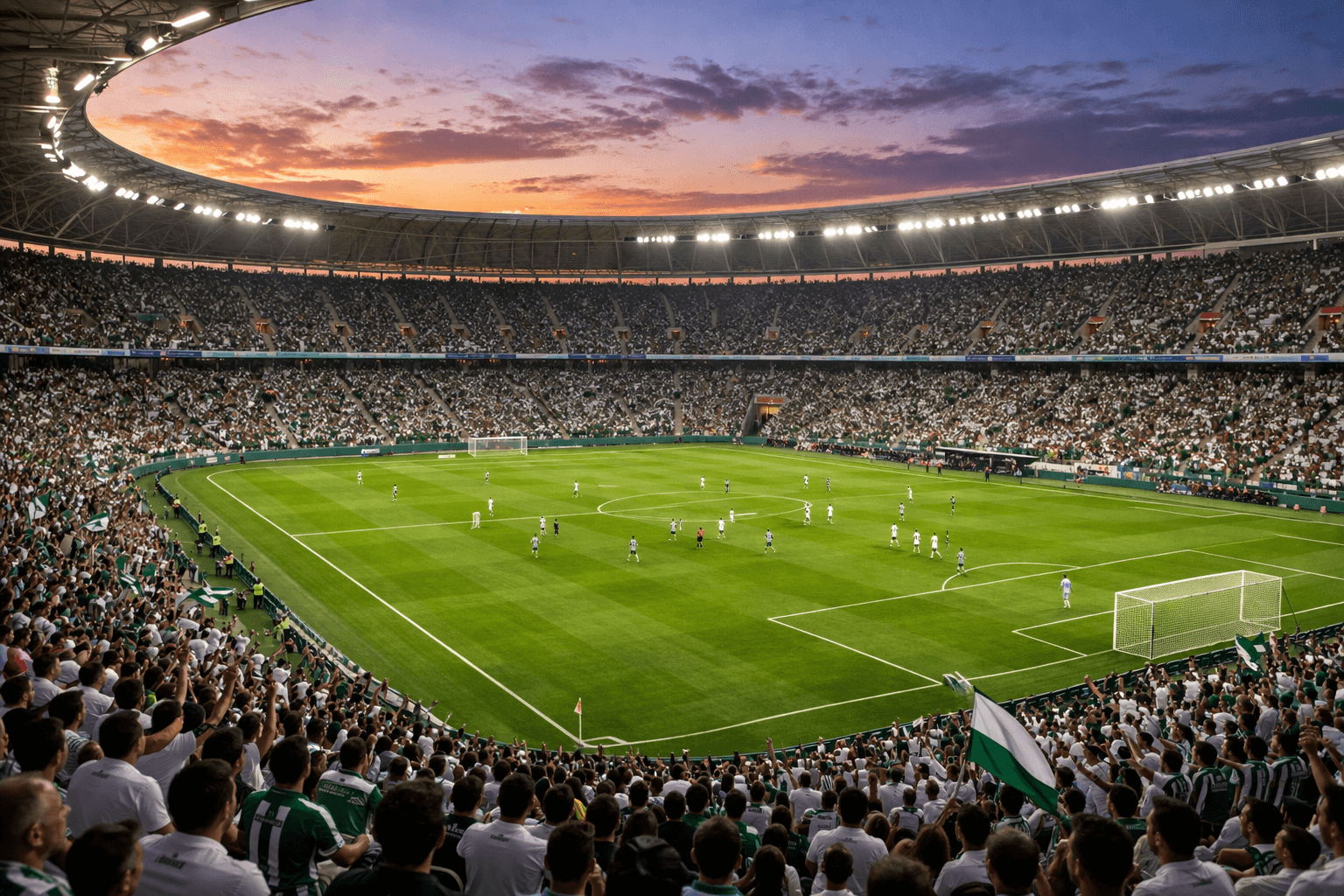 Ambiente de partido en un estadio para reforzar confianza y claridad antes de reservar